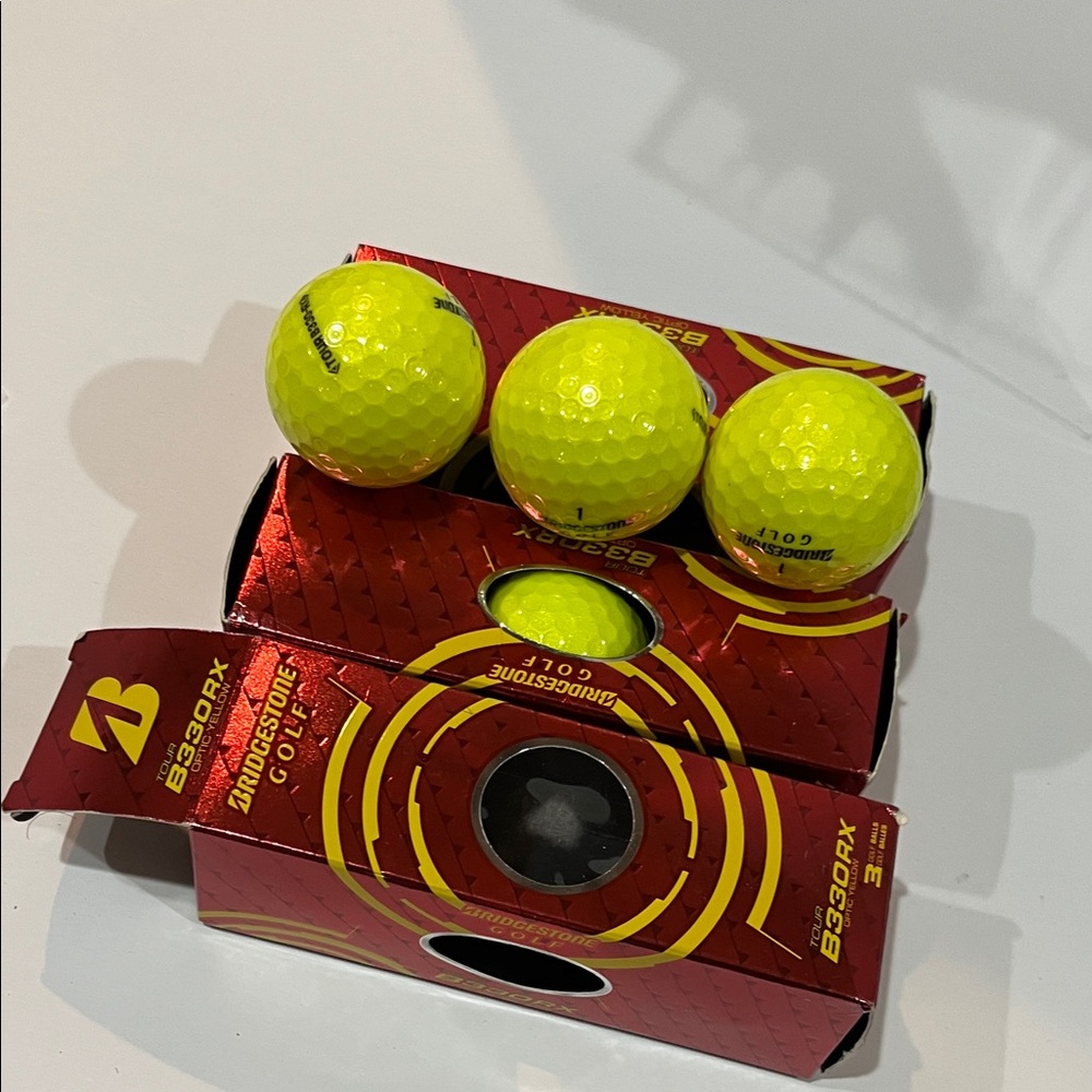 Bridgestone Golf Balls in Red Packaging